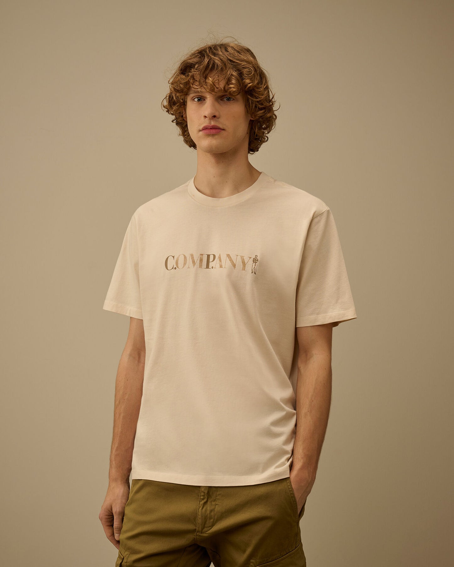 30/1 Jersey Short Sleeve Chest Logo T-Shirt, FROZEN DEW - WHITE