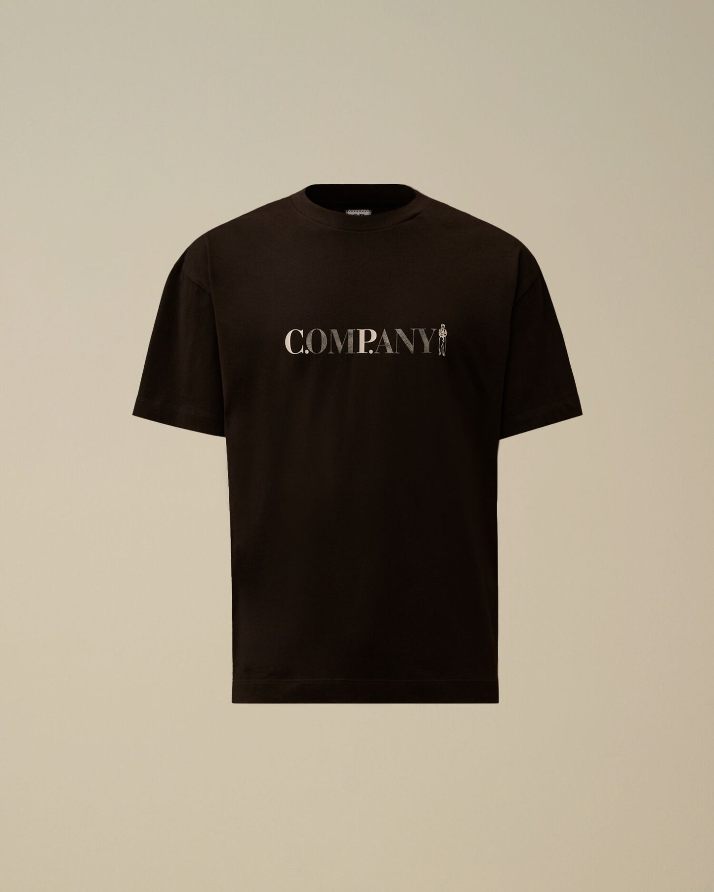 30/1 Jersey Short Sleeve Chest Logo T-Shirt, BLACK