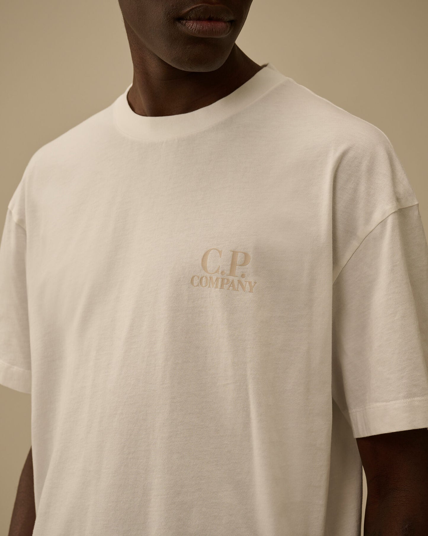 30/1 Jersey Short Sleeve Printed Graphics T-Shirt, GAUZE WHITE