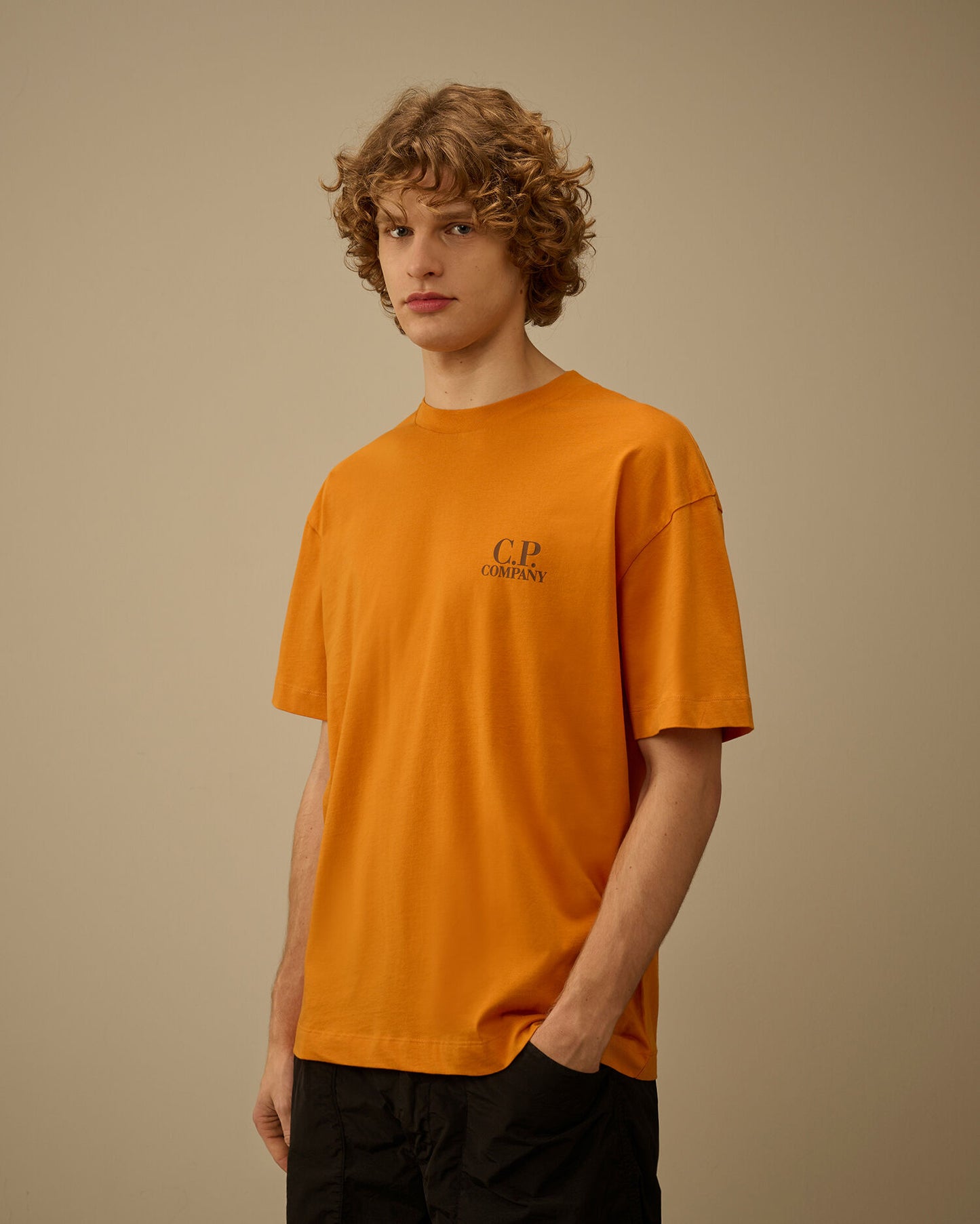 30/1 Jersey Short Sleeve Printed Graphics T-Shirt, DESERT SUN - ORANGE