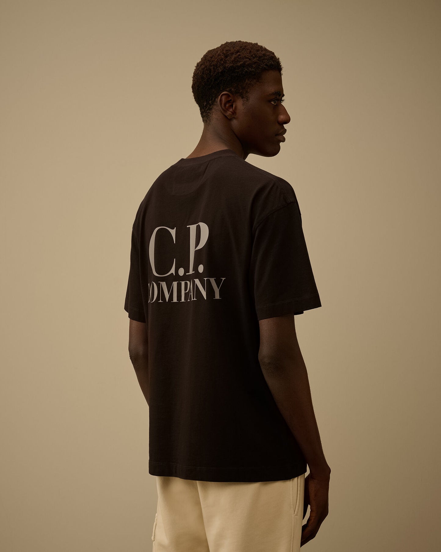 30/1 Jersey Short Sleeve Printed Graphics T-Shirt, BLACK