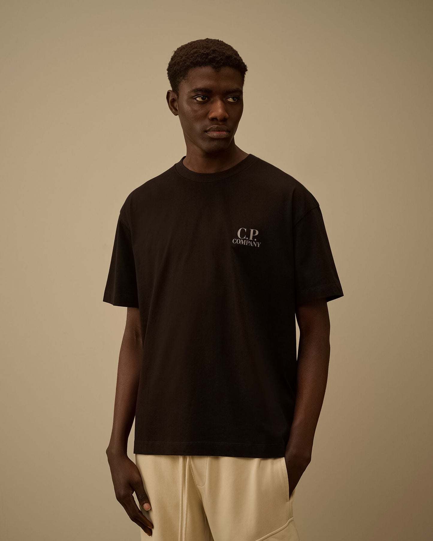 30/1 Jersey Short Sleeve Printed Graphics T-Shirt, BLACK