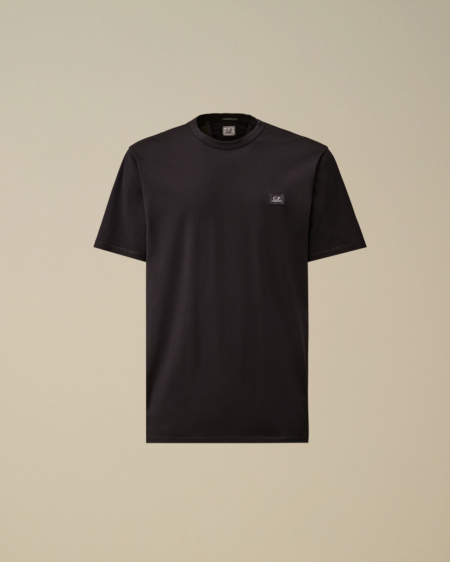 Mercerized Jersey 70/2 Gasato Short Sleeve Patch T-Shirt, TOTAL ECLIPSE - BLUE