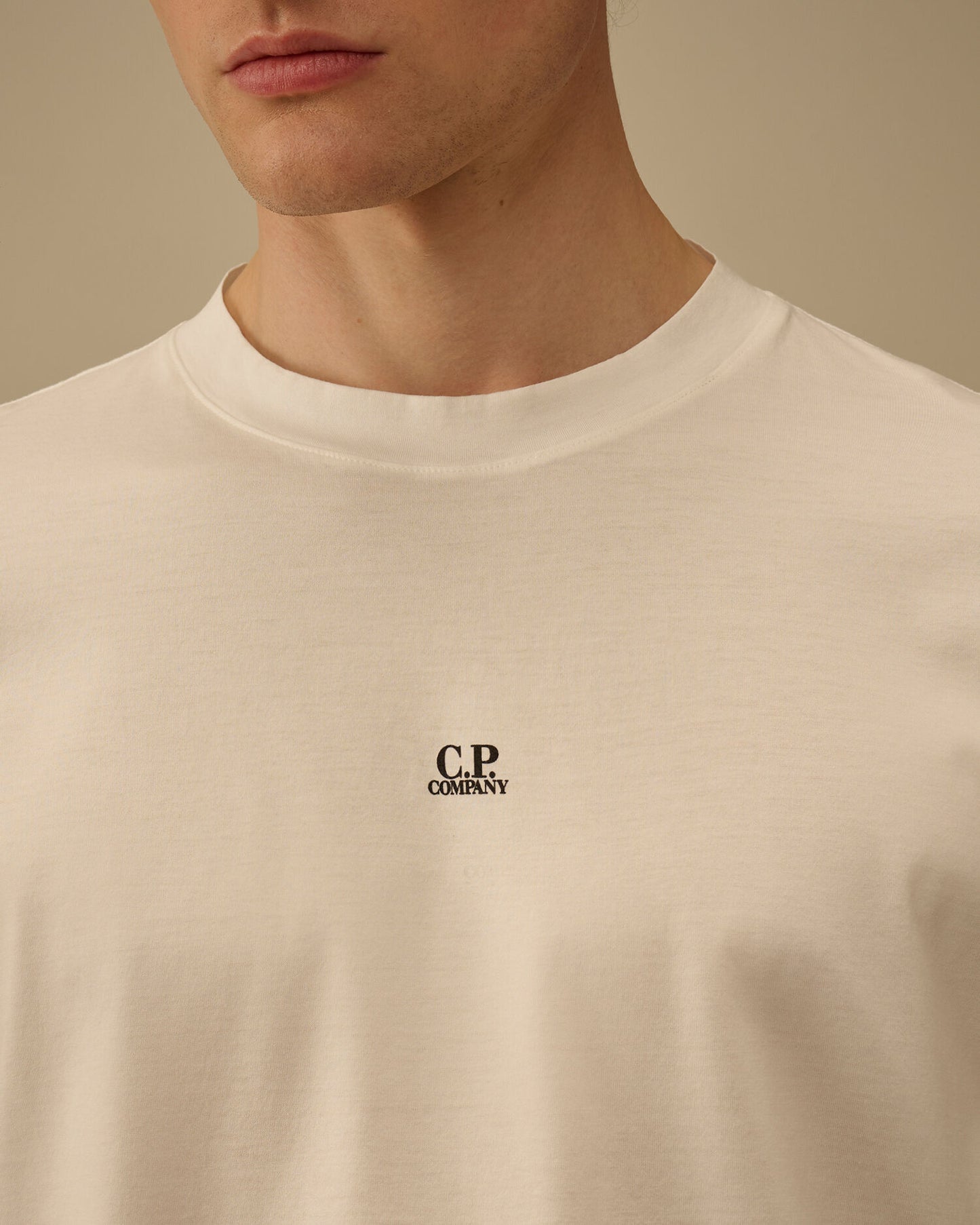 Mercerized Jersey 70/2 Gasato Short Sleeve T-Shirt, GAUZE WHITE