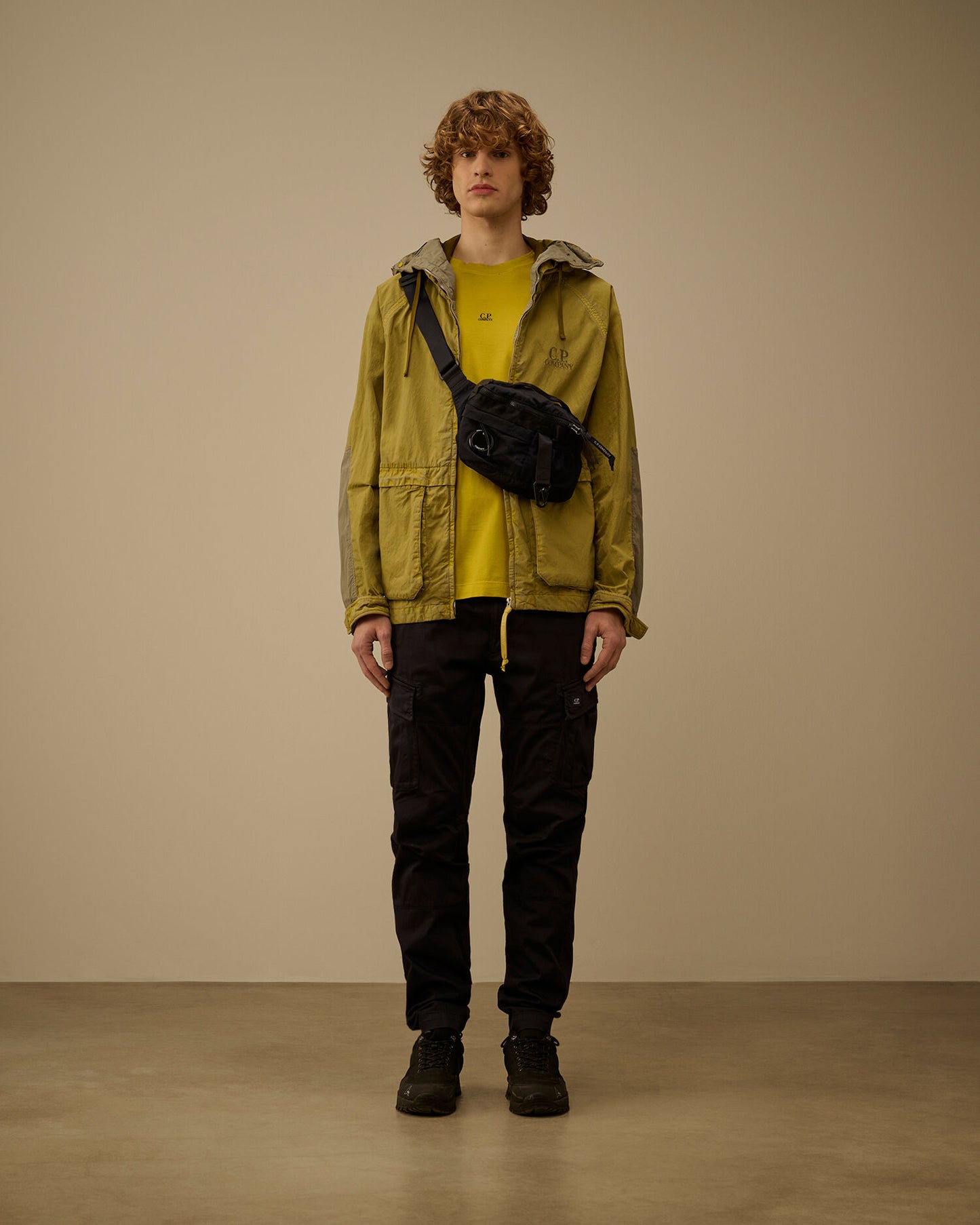 Mercerized Jersey 70/2 Gasato Short Sleeve T-Shirt, ANTIQUE MOSS -YELLOW