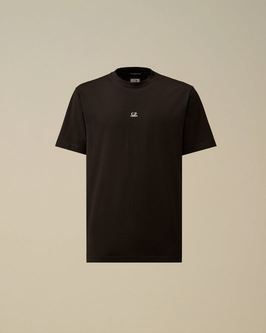 Mercerized Jersey 70/2 Gasato Short Sleeve T-Shirt, BLACK