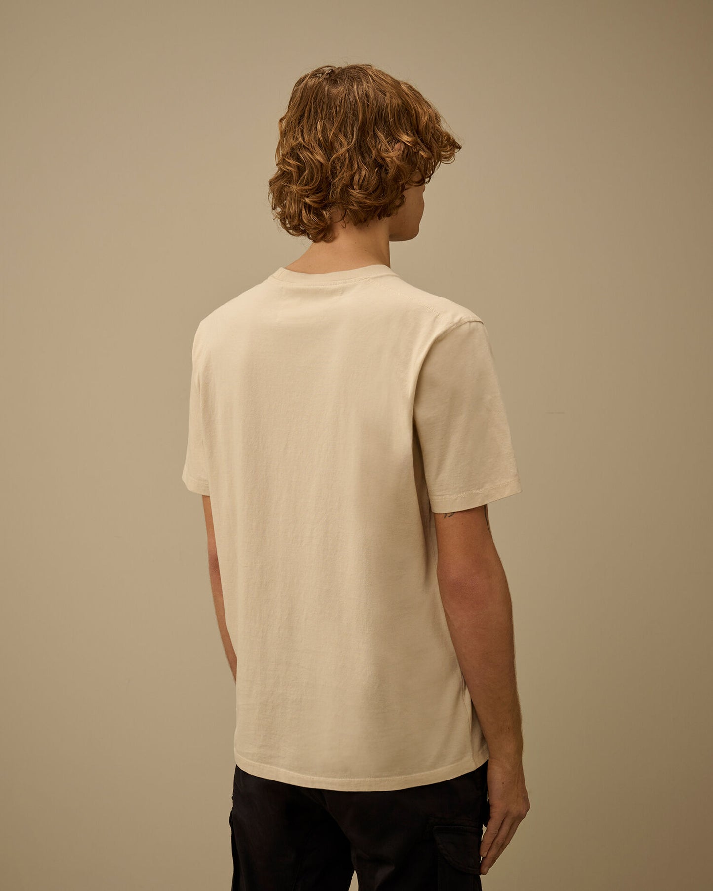 30/1 Jersey Short Sleeve Faded Logo T-Shirt, FROZEN DEW - WHITE