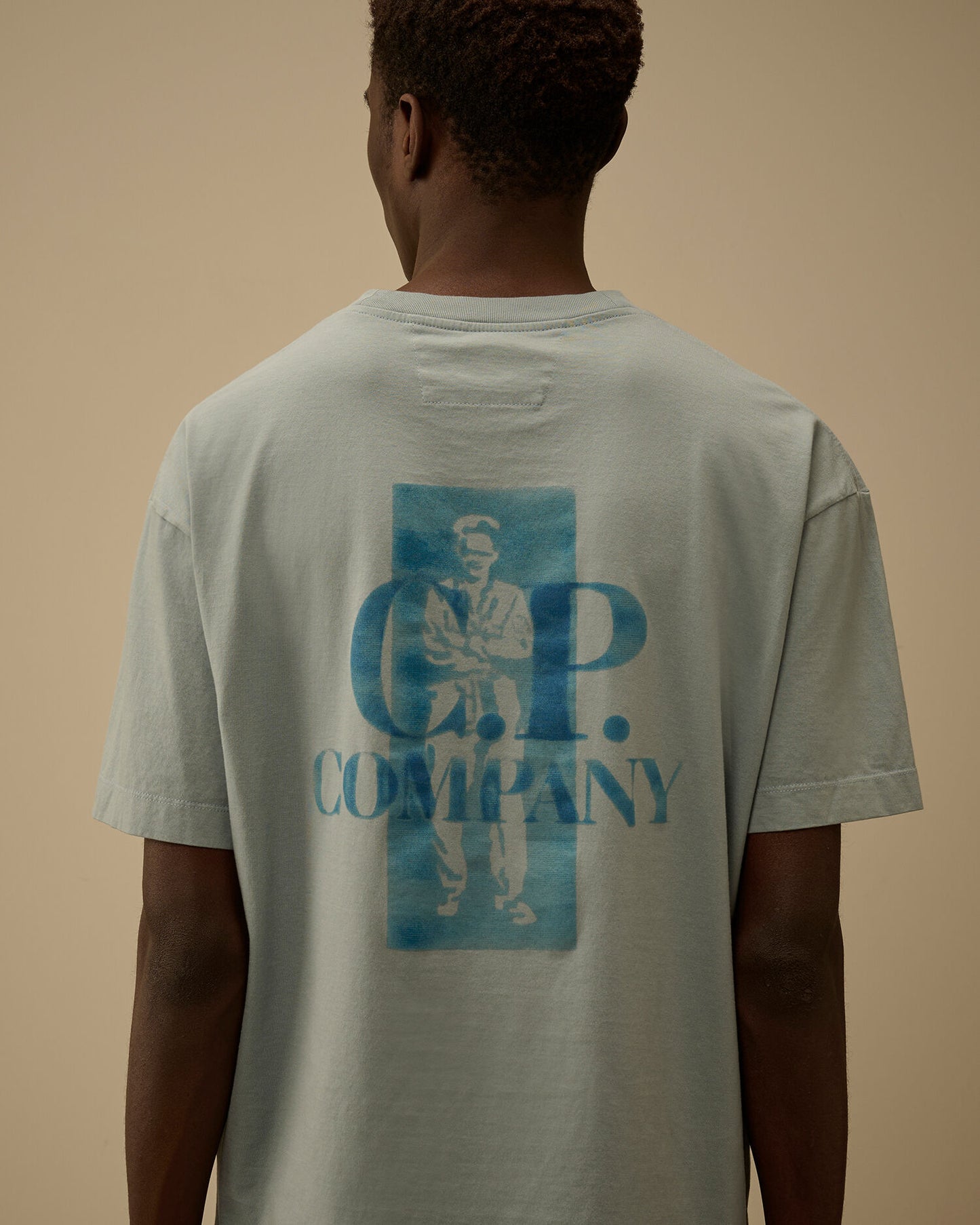 30/1 Jersey Comfort Logo T-Shirt, SILVER BLUE