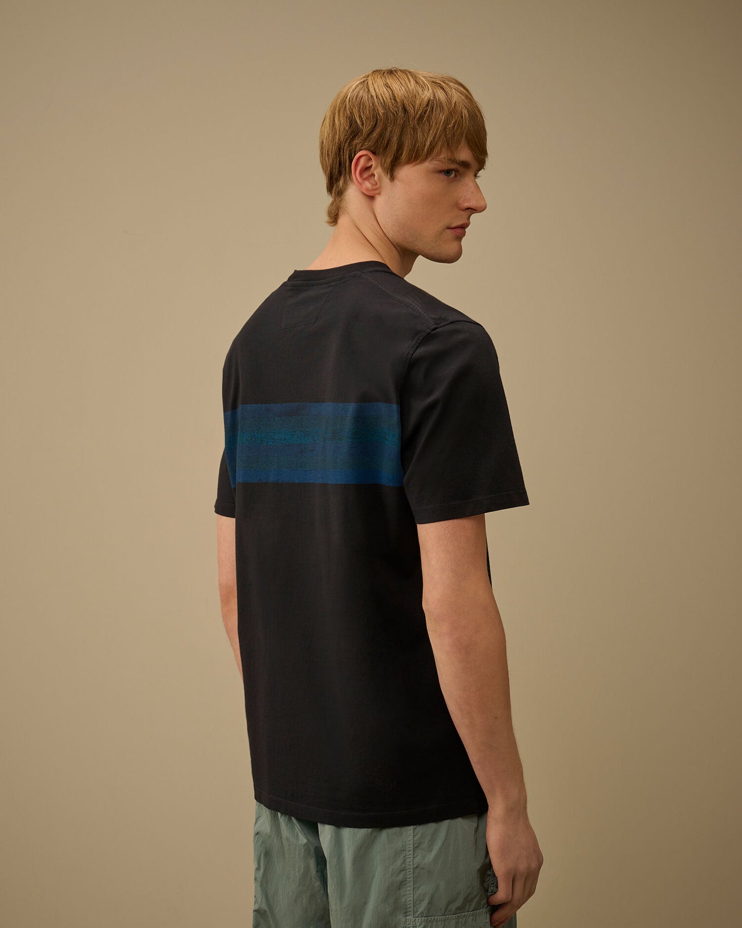 30/1 Jersey Short Sleeve Striped T-Shirt, TOTAL ECLIPSE - BLUE
