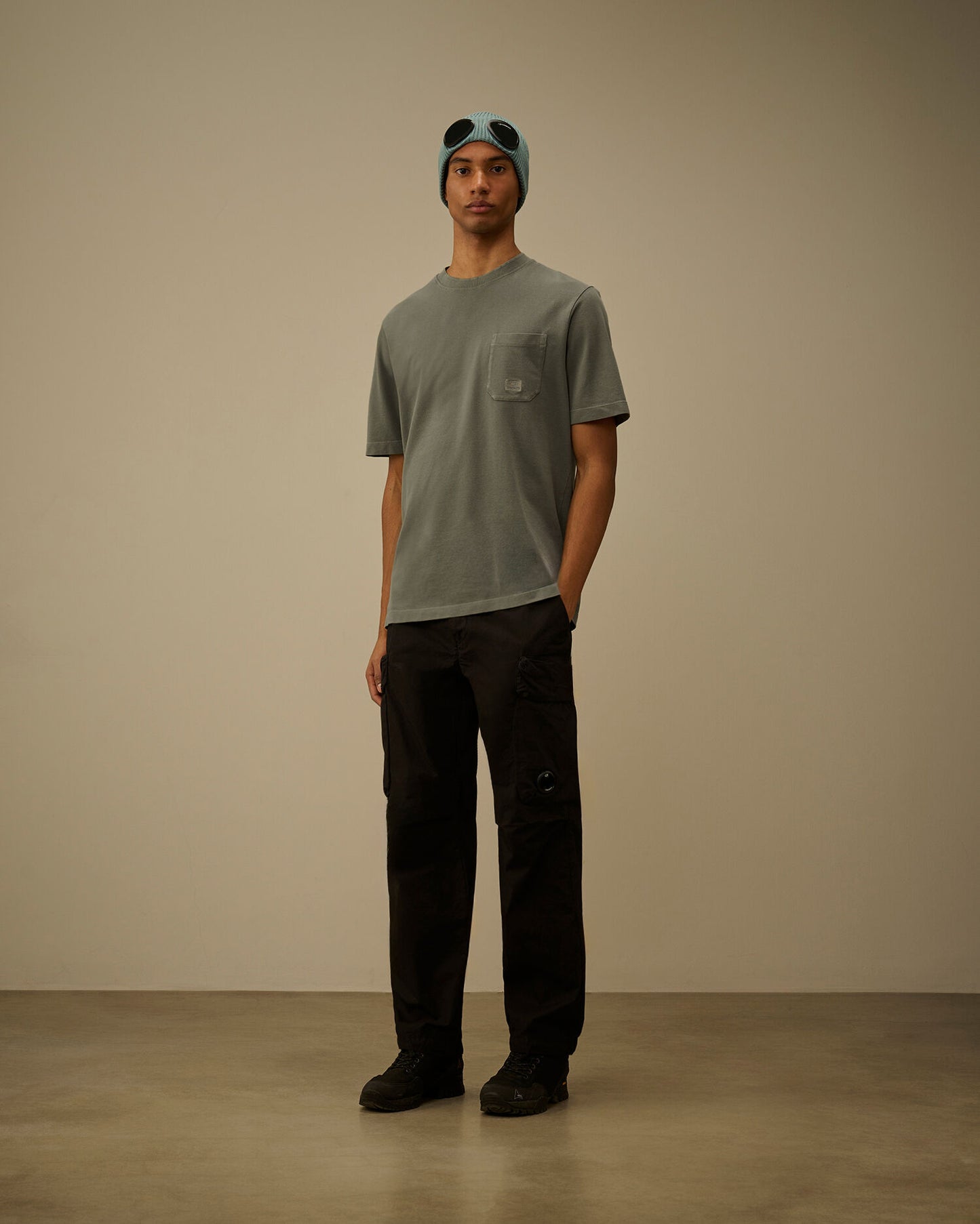 24/1 Piquet Pigment Dyed Short Sleeve T-Shirt, GUNMETAL - GREY