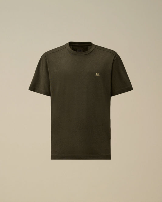 20/1 Jersey Plated Logo T-Shirt, GUNMETAL - GREY