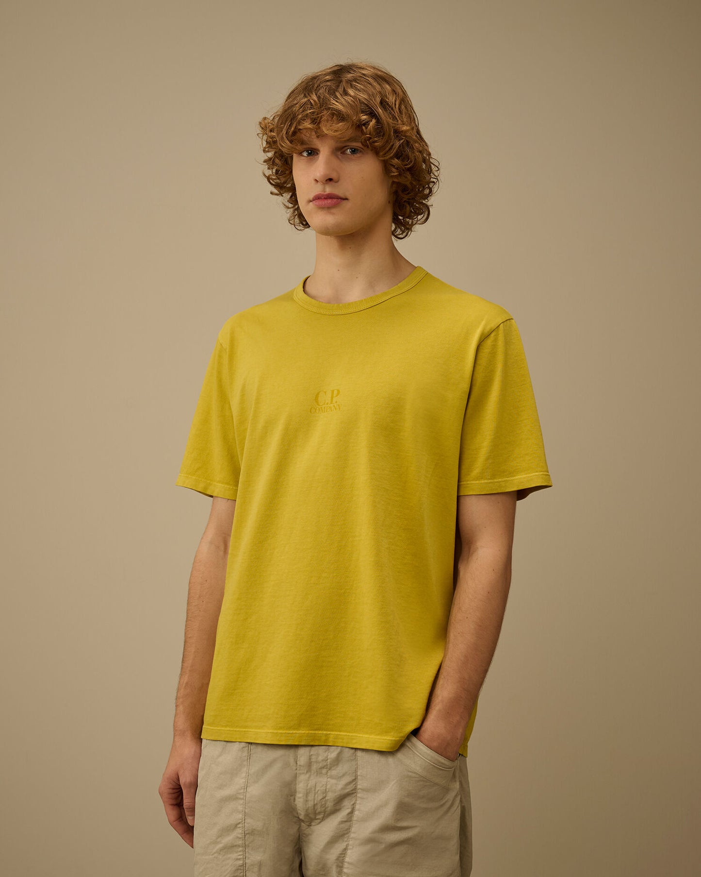 20/1 Jersey Short Sleeve T-Shirt, ANTIQUE MOSS -YELLOW