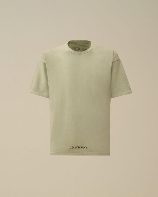 1020 Jersey Short Sleeve Stencil T-Shirt, MISTY BLUE