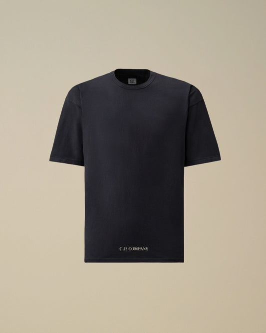 1020 Jersey Short Sleeve Stencil T-Shirt, MIDNIGHT NAVY - BLUE
