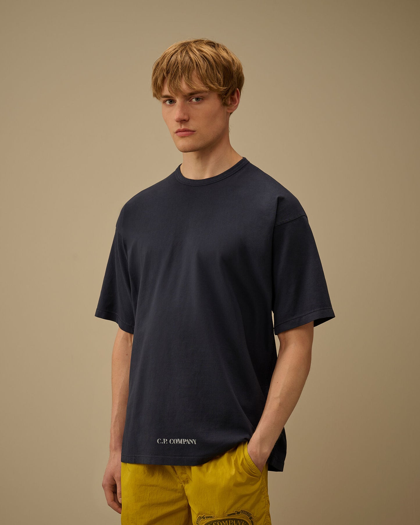 1020 Jersey Short Sleeve Stencil T-Shirt, MIDNIGHT NAVY - BLUE