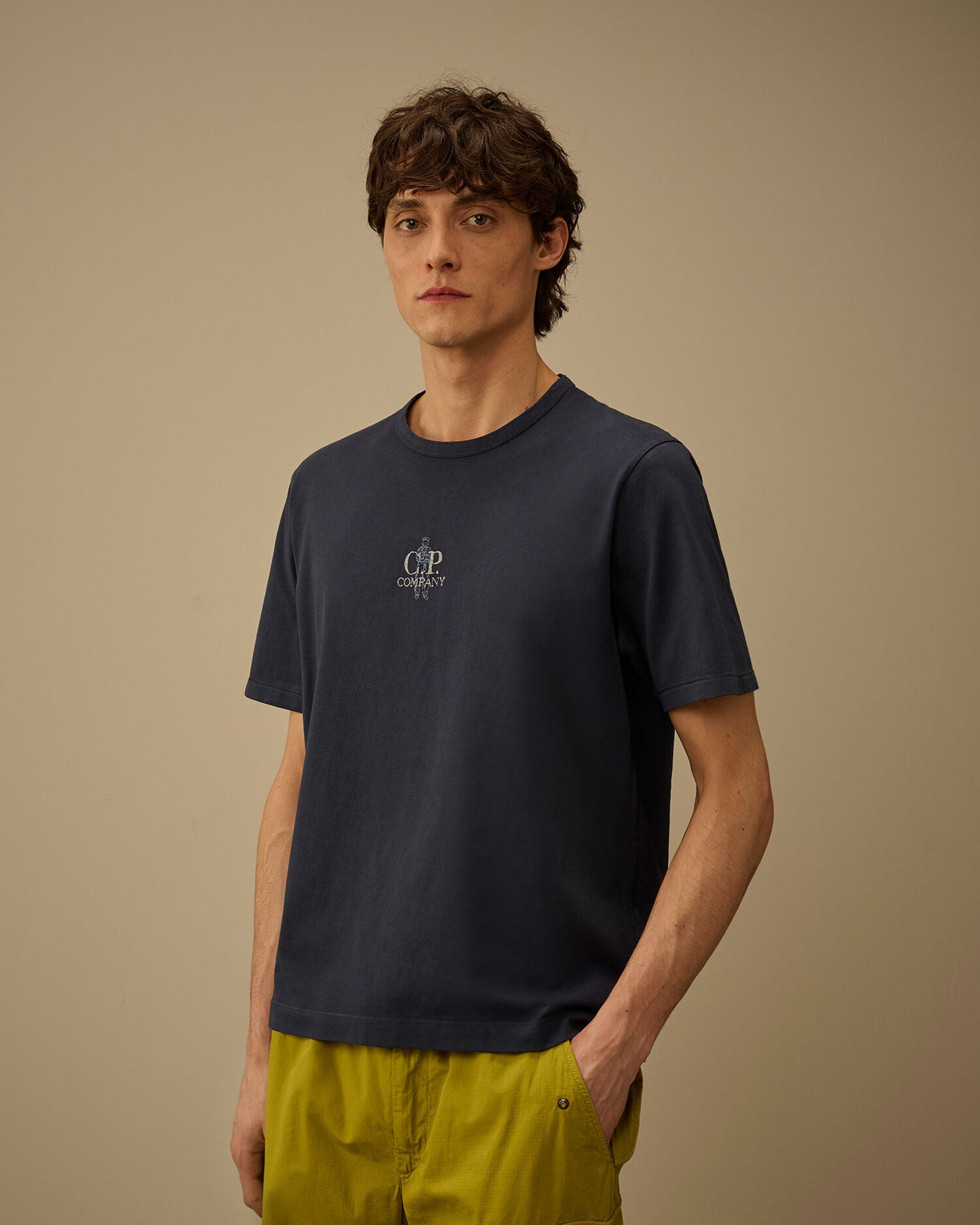 1020 Jersey Short Sleeve Embroidery T-Shirt, MIDNIGHT NAVY - BLUE