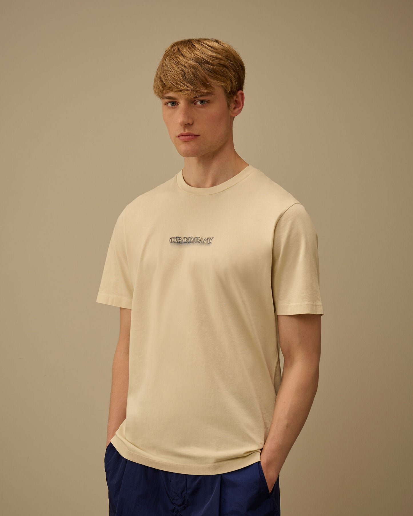 24/1 Jersey Short Sleeve Logo T-Shirt, FROZEN DEW - WHITE