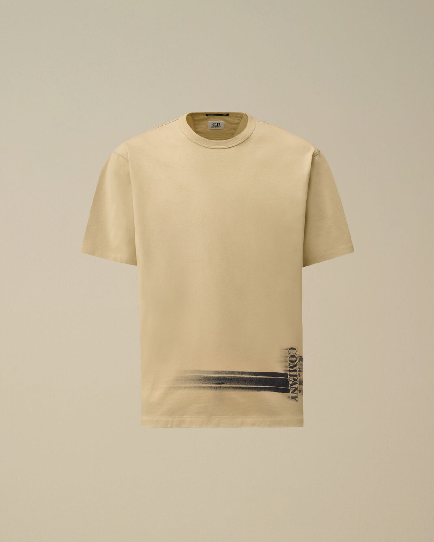 24/1 Jersey Short Sleeve Bottom Logo T-Shirt, FROZEN DEW - WHITE