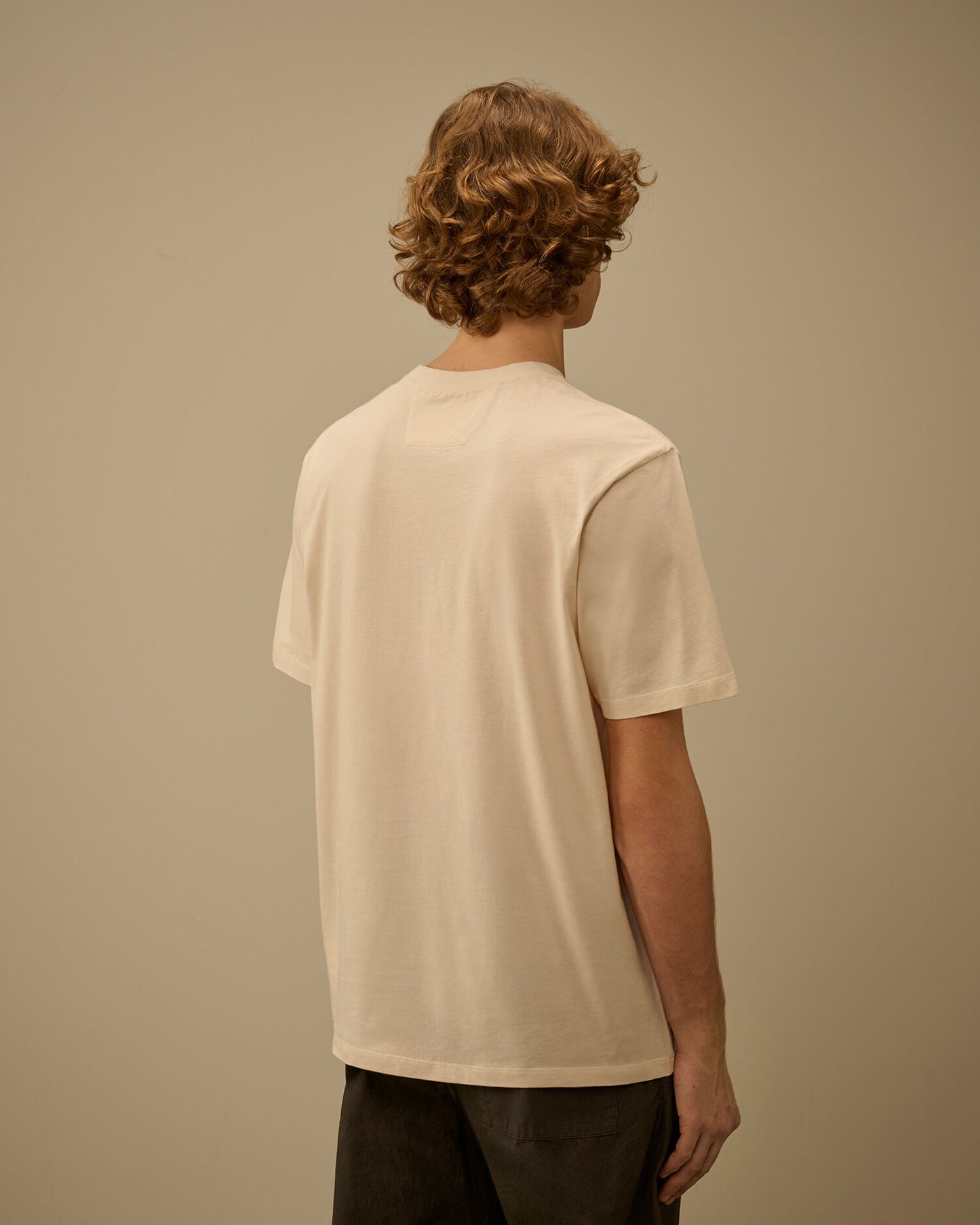 Jersey 30/1 Short Sleeve Logo Label T-Shirt, FROZEN DEW - WHITE