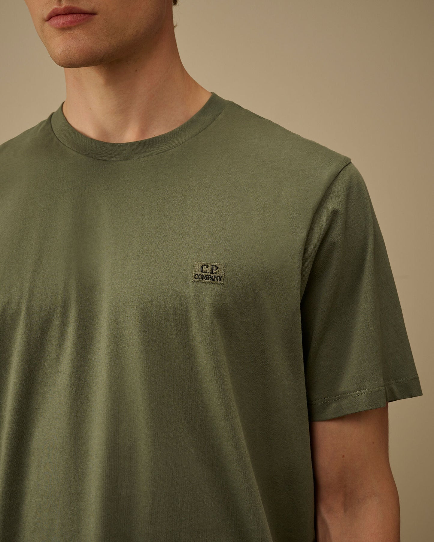 30/1 Jersey Short Sleeve Logo Patch T-Shirt, LAUREL WREATH - GREEN