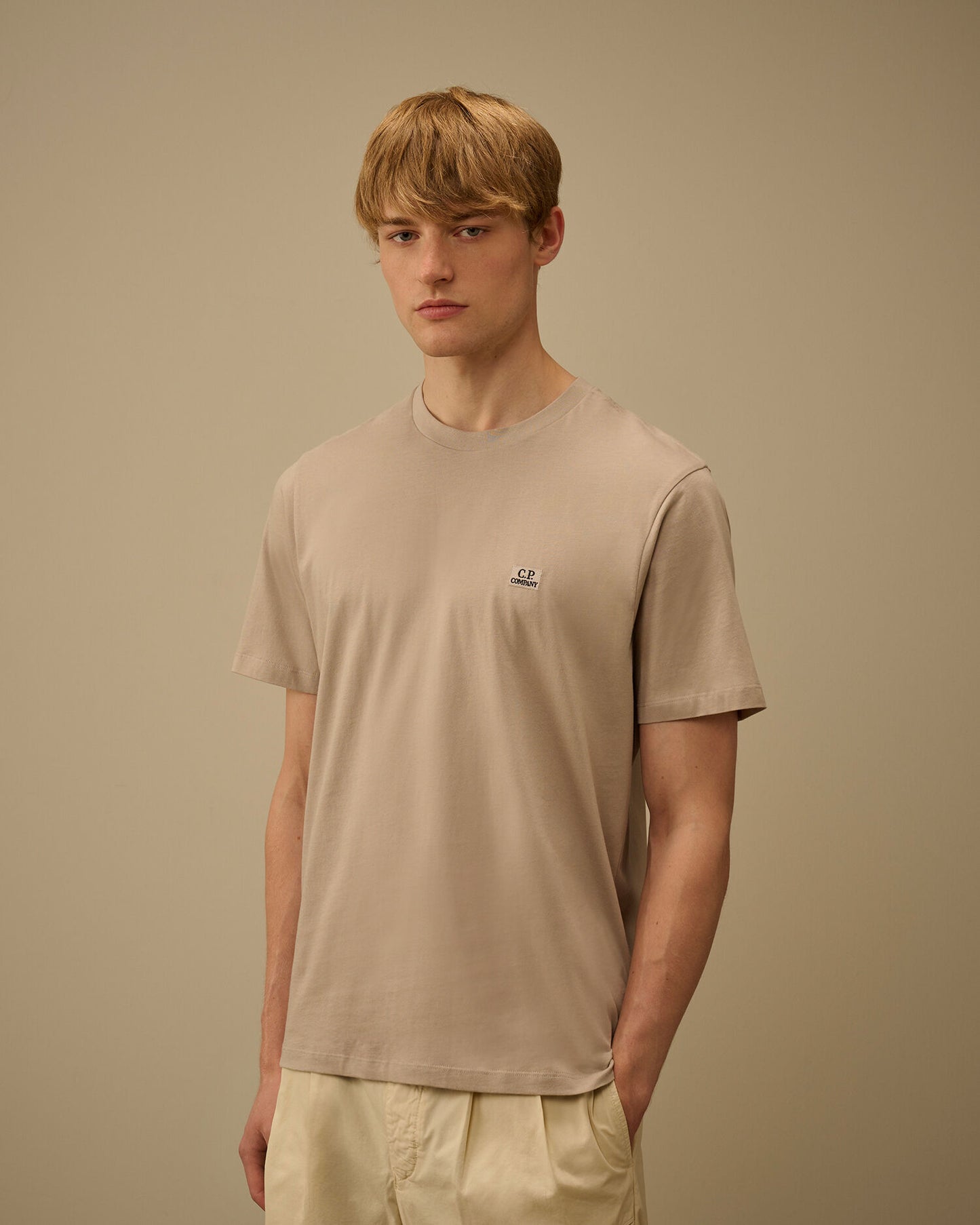 30/1 Jersey Short Sleeve Logo Patch T-Shirt, DOVE - GREY