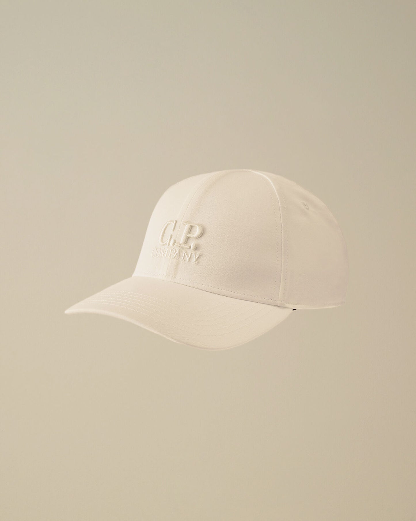 Gabardine Logo Cap, GAUZE WHITE