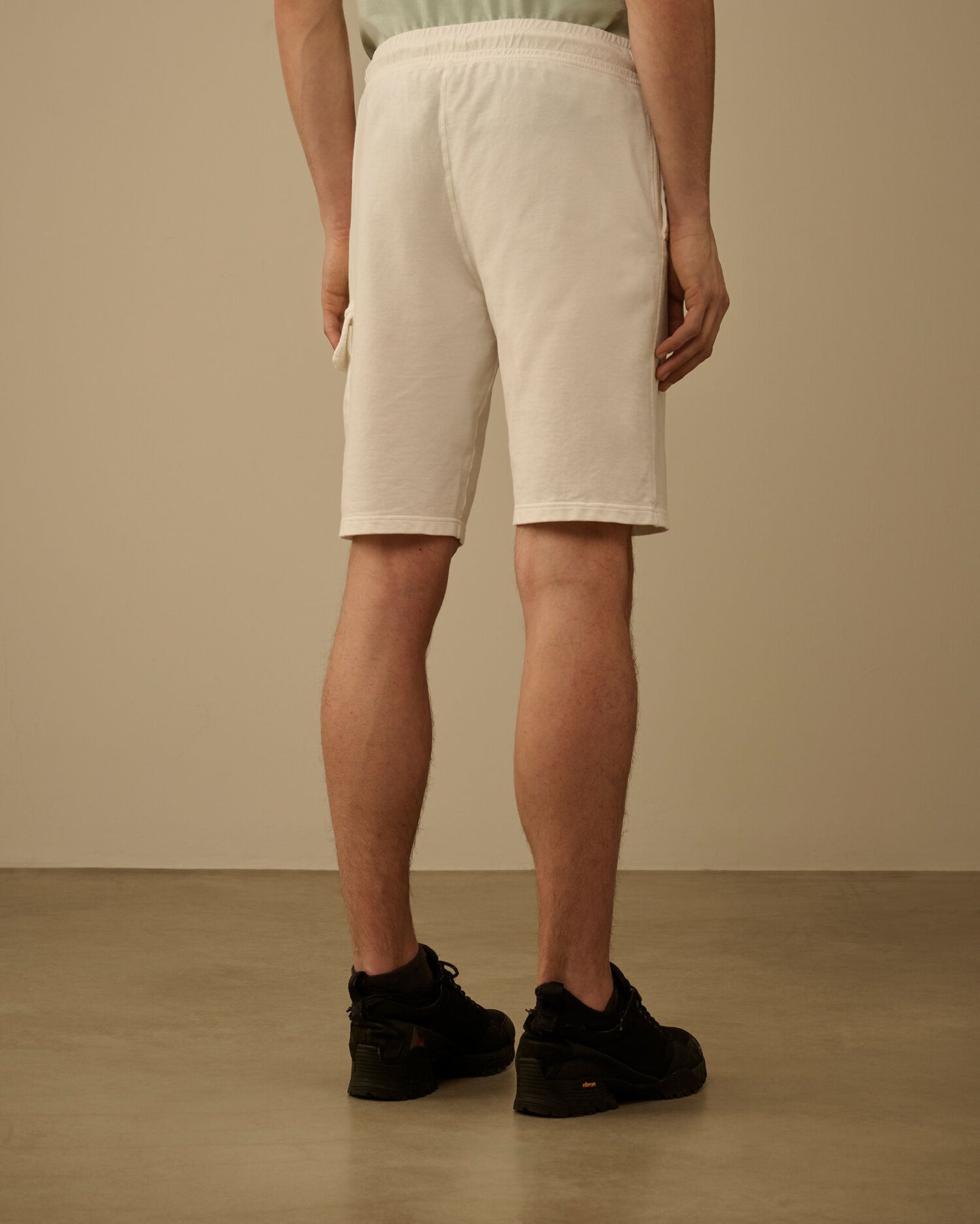Light Fleece Cargo Lens Sweatshorts, GAUZE WHITE