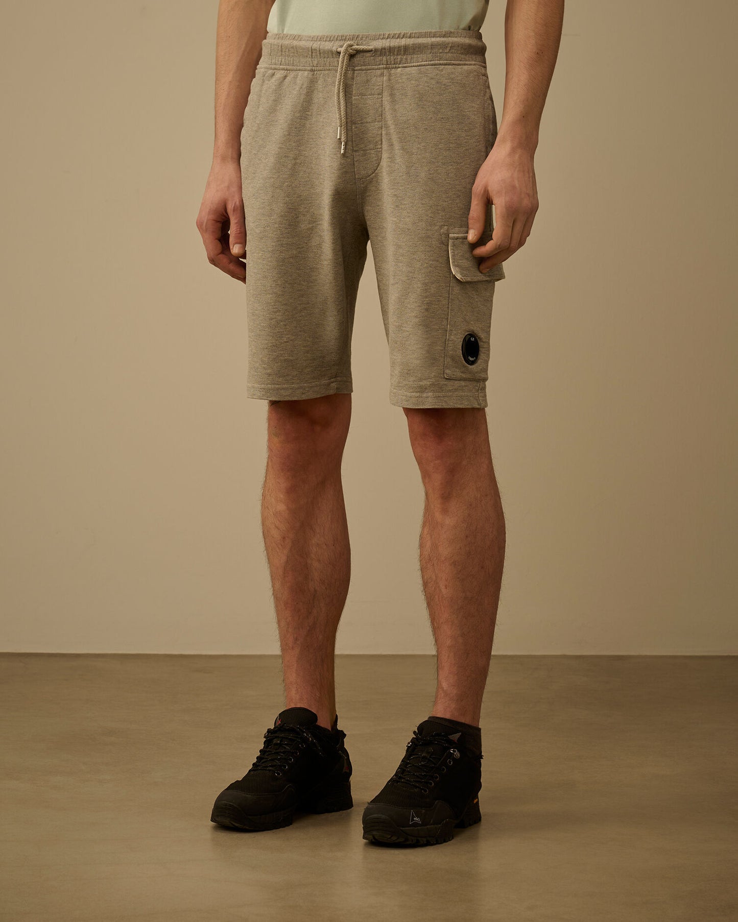 Light Fleece Cargo Lens Sweatshorts, GREYSTONE MELANGE