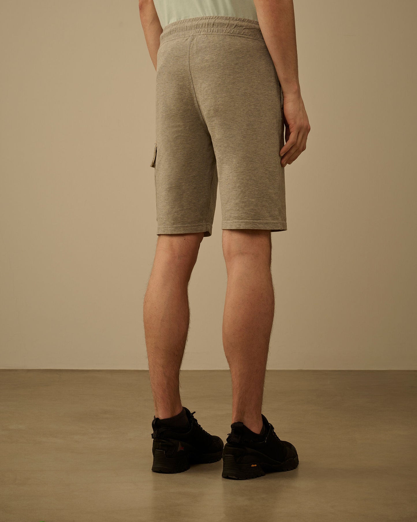 Light Fleece Cargo Lens Sweatshorts, GREYSTONE MELANGE