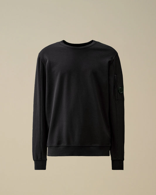 Light Fleece Crewneck Sweatshirt, TOTAL ECLIPSE - BLUE