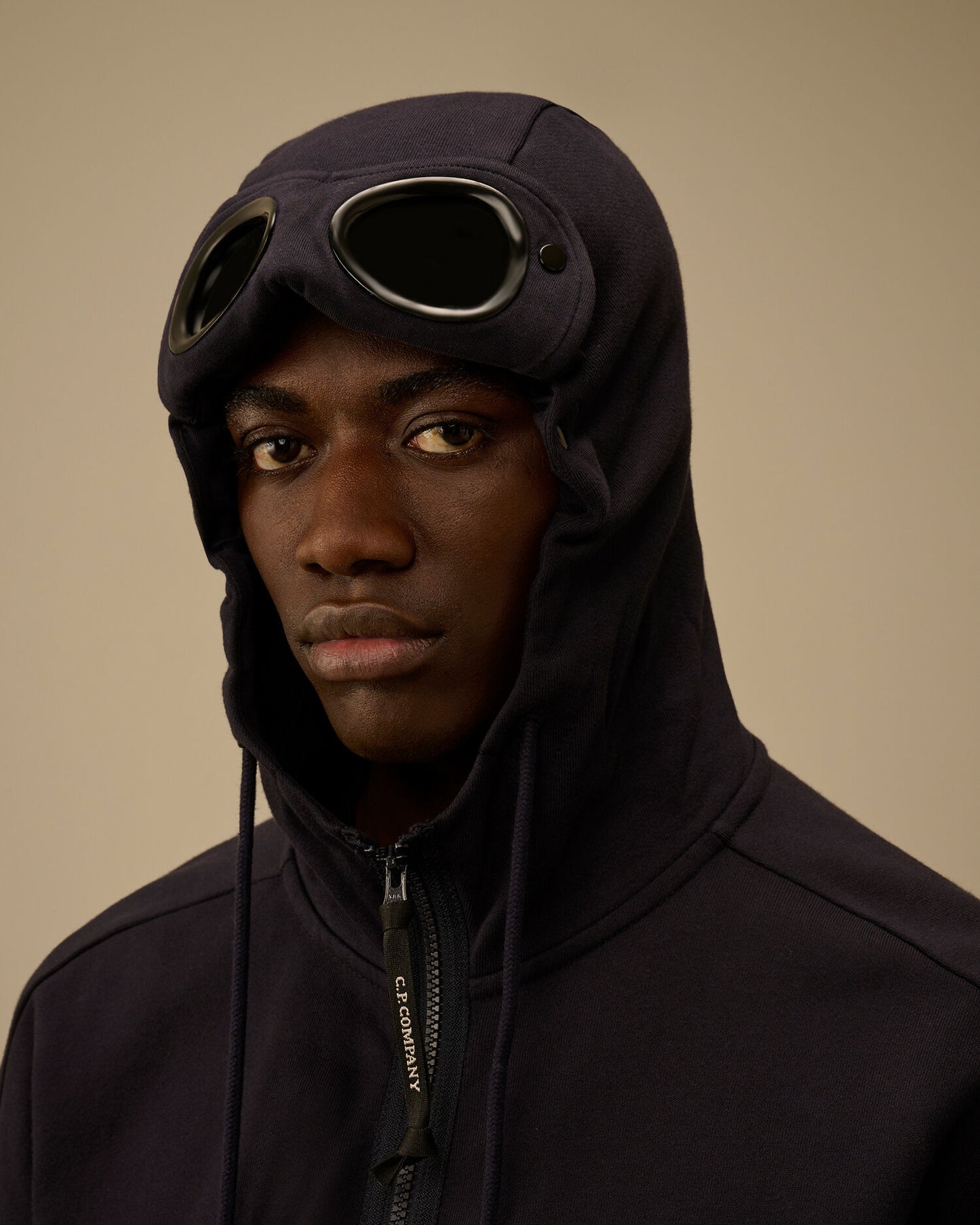 Diagonal Raised Fleece Goggle Sweatshirt, TOTAL ECLIPSE - BLUE