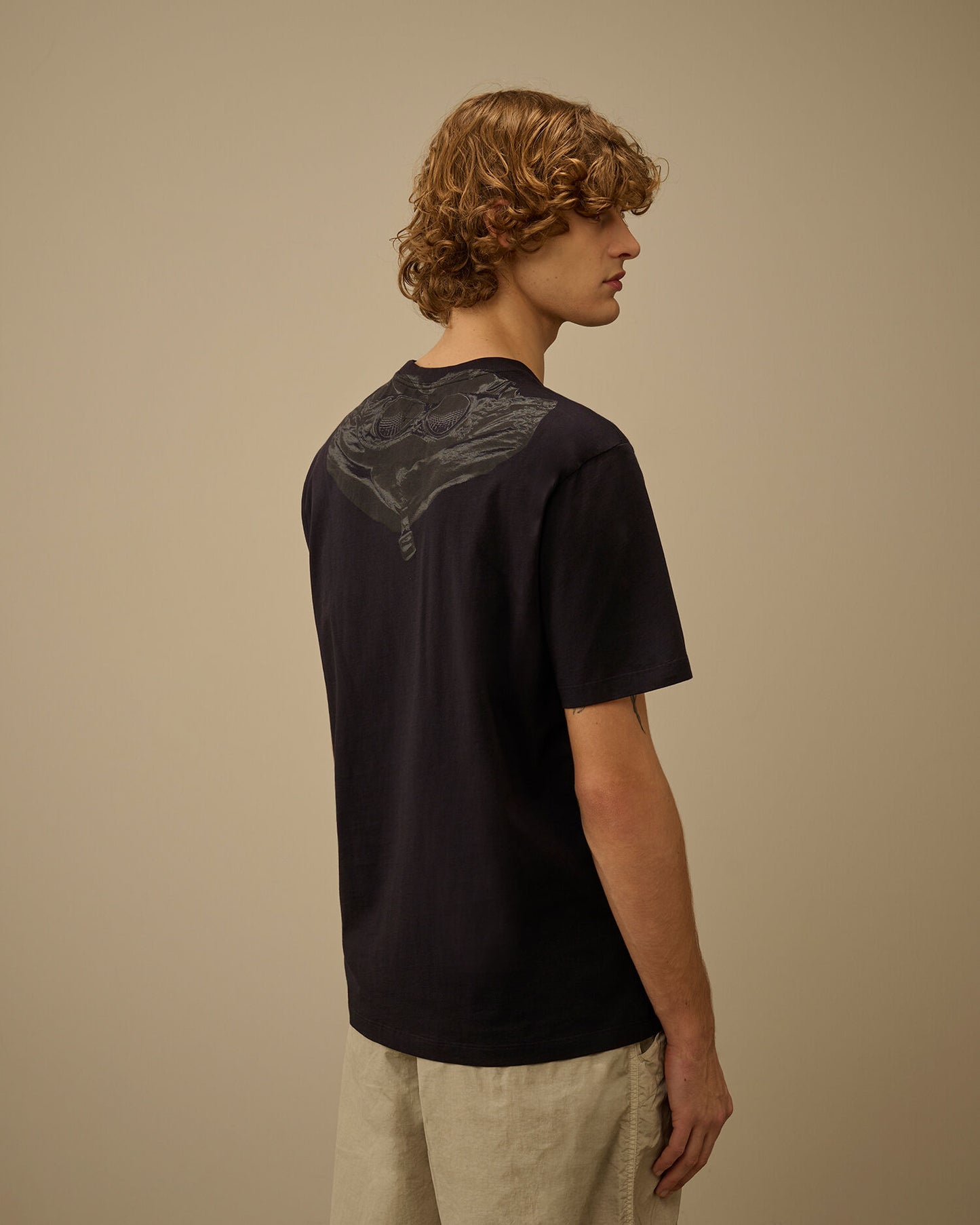 30/1 Jersey Short Sleeve Goggle T-Shirt, TOTAL ECLIPSE - BLUE
