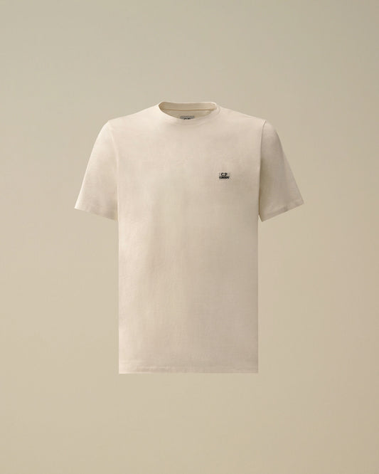 30/1 Jersey Short Sleeve Logo Patch T-Shirt, GAUZE WHITE