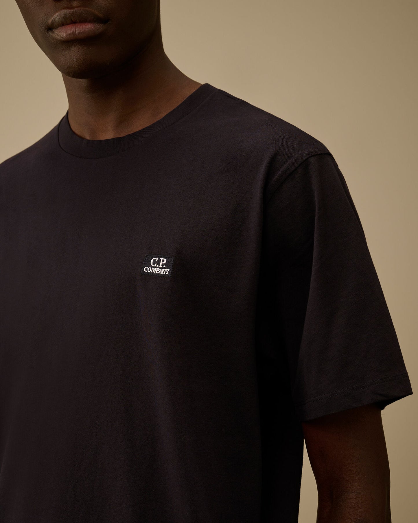 30/1 Jersey Short Sleeve Logo Patch T-Shirt, TOTAL ECLIPSE - BLUE